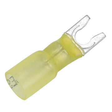 Pacer Heat Shrink Spade Terminal, 12-10 AWG, #10 Stud, 25-Pack