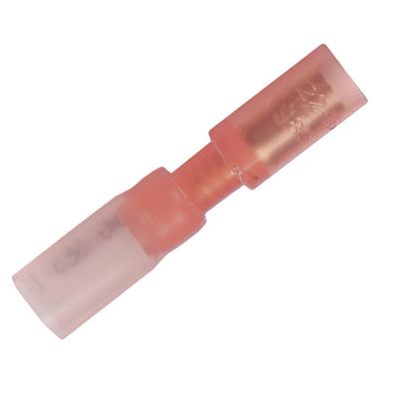 Pacer Heat Shrink Female Bullet Terminal, 22-18 AWG, 0.156", 25 Pack