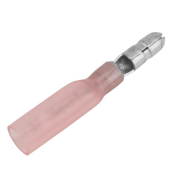 Pacer Heat Shrink Male Bullet Terminal, 22-18 AWG, 0.156" – 25 Pack