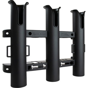 Sea-Dog Triple Threat Three Pole Rod Holder, Black – Made in USA