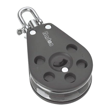 Barton Marine Ratchet Block - 55mm, 661 lb SWL, Locking Swivel