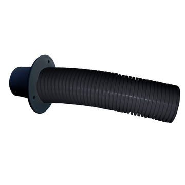 Trident Marine 4 ft. Black Stern Flex Hose with Transom Flange, TFK-4