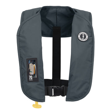 Mustang Survival MIT 70 Manual Inflatable PFD, Admiral Grey, Harmonized Level 70