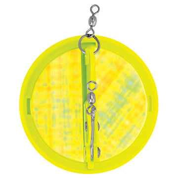 Luhr-Jensen Dipsy Diver, Size 000, Chartreuse/Silver Moon Jelly – 35ft Depth