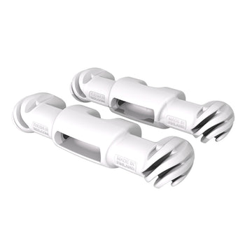 The Snubber S51208 Fender, White, Pair, Fits All Railings, 138mm
