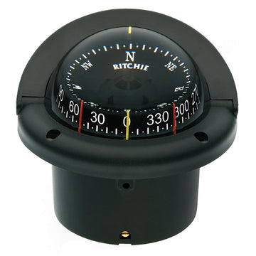 Ritchie Helmsman HF-743 Flush Mount Combidial Compass - Black
