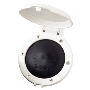 Maxwell Covered Footswitch, White, 200A 12/24V for Marine Windlass Control