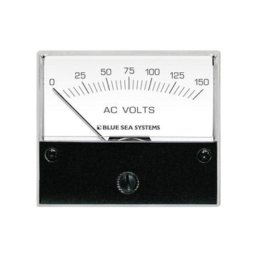 Blue Sea Systems AC Analog Voltmeter, 0-150V AC, Backlit