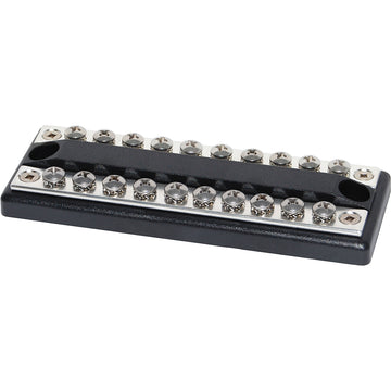 Blue Sea Systems DualBus 100A Common BusBar, 20 x #8-32 Screw Terminals