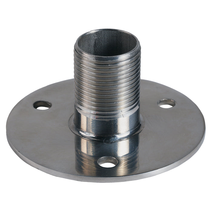 Shakespeare 4710 Stainless Steel Flange Mount with 1 in. - 14 Male Threads