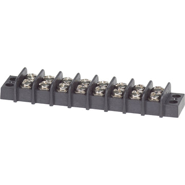 Blue Sea Systems 2408 Marine Grade Terminal Block, 20A 8-Circuit, 300V AC/DC