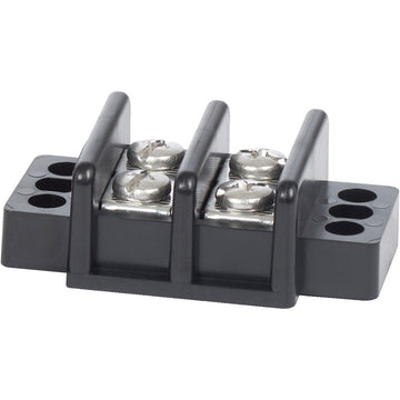 Blue Sea Systems 2502 Terminal Block, 30A/600V, 2-Circuit – US Made