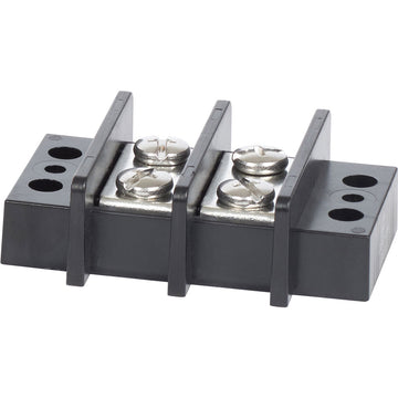 Blue Sea Systems 2602 Terminal Block, 65A, 2 Circuit, 600V AC/DC