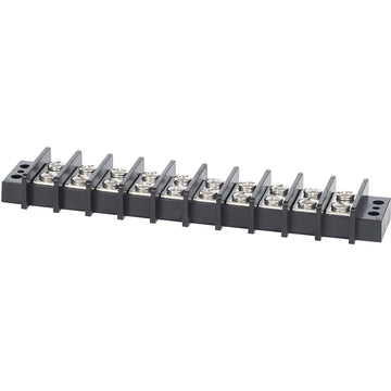 Blue Sea Systems Terminal Block, 65A 10 Circuit – 600V AC/DC, CE Certified