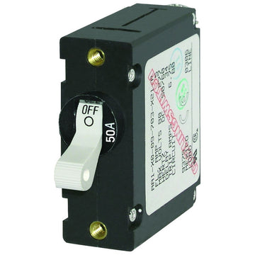 Blue Sea Systems 7230 AC/DC Single Pole Magnetic Circuit Breaker, 50 Amp
