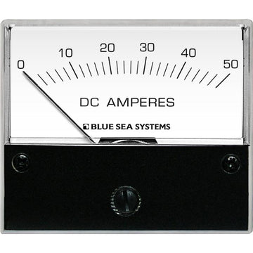 Blue Sea Systems 8022 DC Analog Ammeter, 0-50A with External Shunt