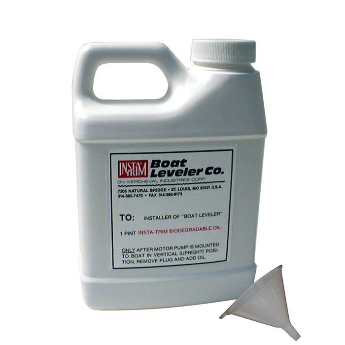 Boat Leveler Co. Trim Tab Hydraulic Oil and Funnel Kit