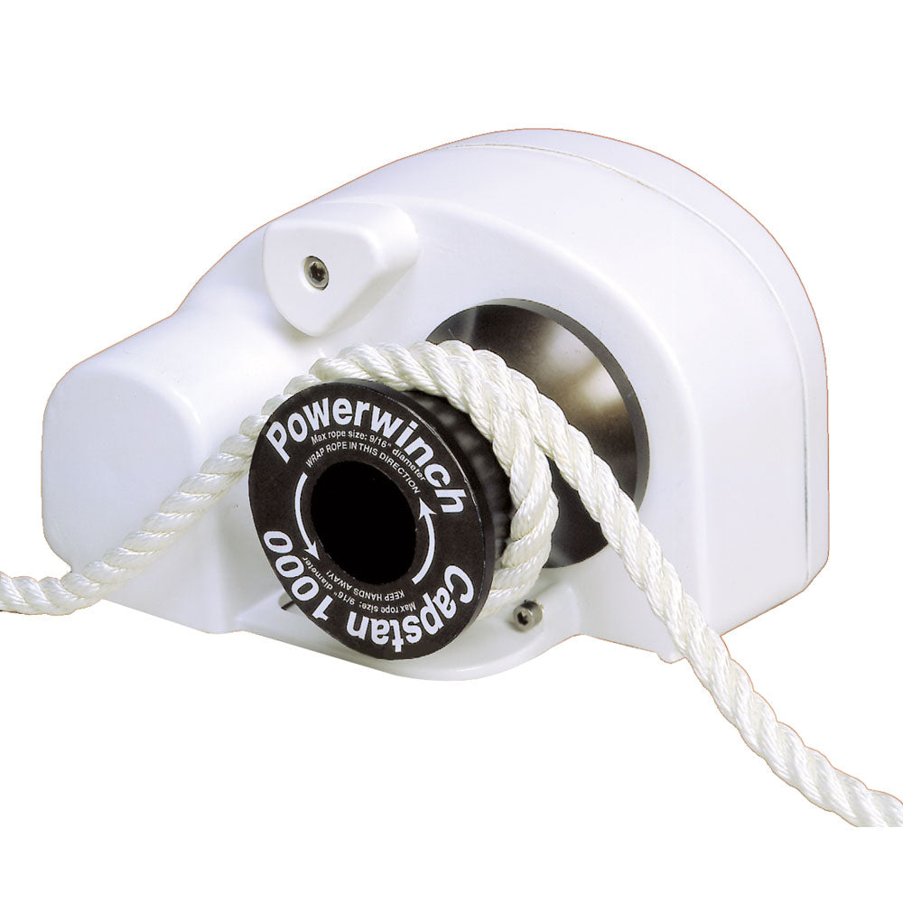 Powerwinch Capstan 1000 Horizontal Rope Winch, 1000 lb Pull