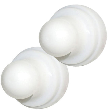 Blue Sea Systems Push Button Reset Only Circuit Breaker Boot, White, 2-Pack