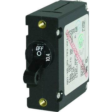 Blue Sea Systems 7204 AC/DC Magnetic Circuit Breaker, 10A, 277V AC/65V DC