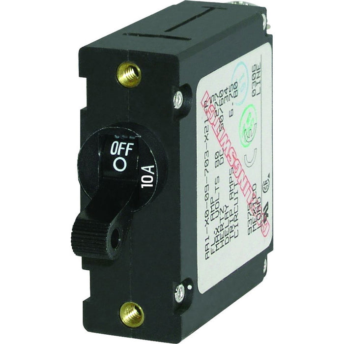 Blue Sea Systems 7204 Single Pole Magnetic Circuit Breaker, 10 Amp