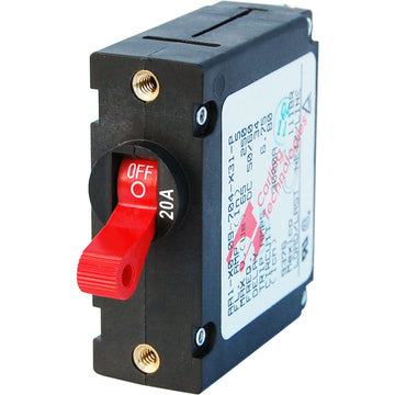 Blue Sea Systems AC/DC Single Pole Magnetic Circuit Breaker, 20A