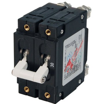 Blue Sea Systems C-Series Double Pole Circuit Breaker, 30A 120V AC
