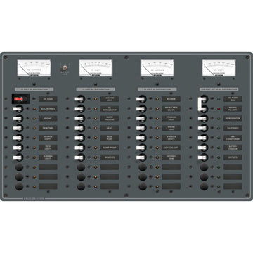 Blue Sea Systems 8095 AC Main +8 / DC Main +29 Breaker Panel, 120V AC/12V DC