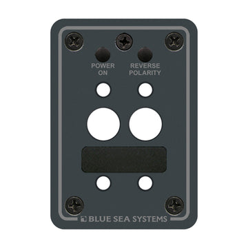 Blue Sea Systems A-Series Double Blank Mounting Panel, Toggle Breaker with LEDs