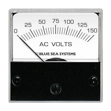 Blue Sea Systems AC Analog Micro Voltmeter, 0-150V, 2-inch Panel Mount