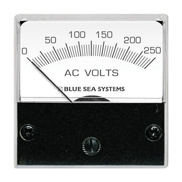 Blue Sea Systems AC Analog Micro Voltmeter, 2" Face, 0-250V AC