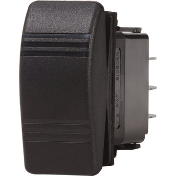 Blue Sea Systems Contura III Water Resistant Switch, SPDT (ON)-OFF-(ON) - Black