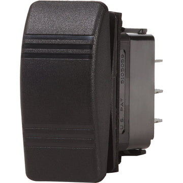 Blue Sea Systems Water Resistant Contura III Switch, DPST OFF-(ON), Black