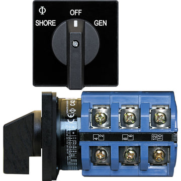 Blue Sea Systems 9019 AC Switch, 240VAC 63A 2+OFF Positions