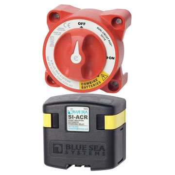 Blue Sea Systems Add-A-Battery Kit, 120A Dual Bank Management with ACR