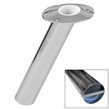 Lee's Tackle Heavy Duty Bar Pin Rod Holder, 30° Stainless Steel, 2-1/4" O.D.