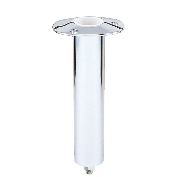 Lee's Tackle 0° Stainless Steel Swivel Base Flush Mount Rod Holder, 2-1/4" Diameter, 12" Length