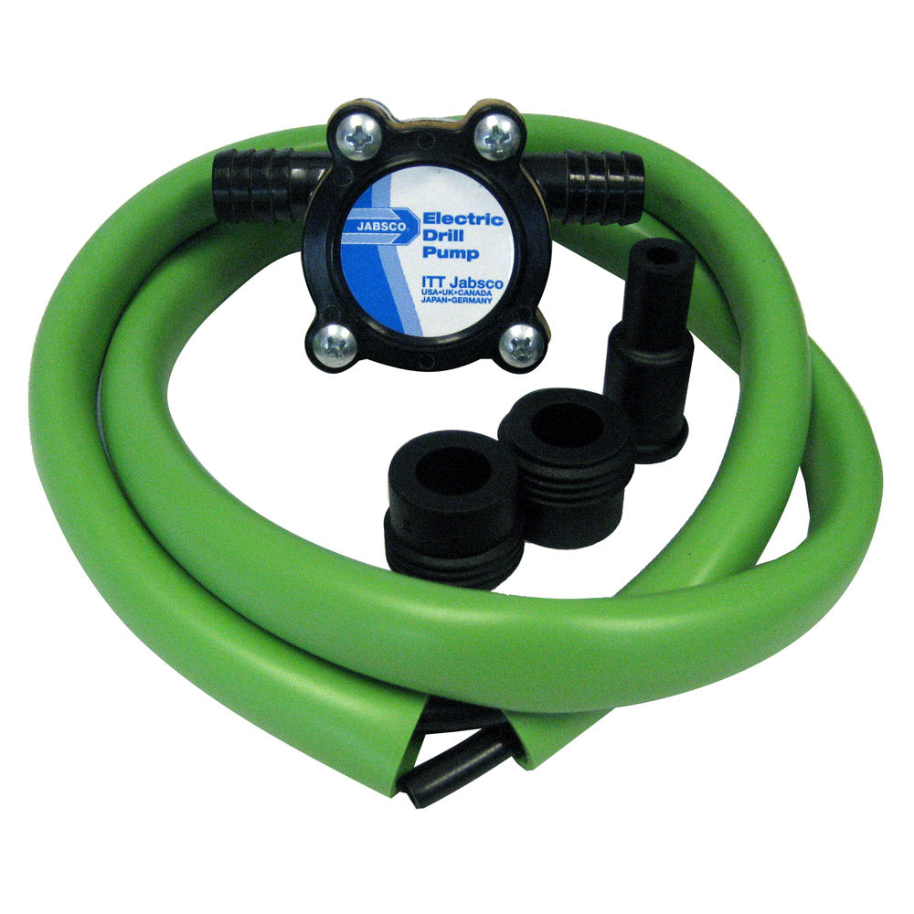 Jabsco Drill Pump Kit with Hose, 3.5 GPM, 17215-0000