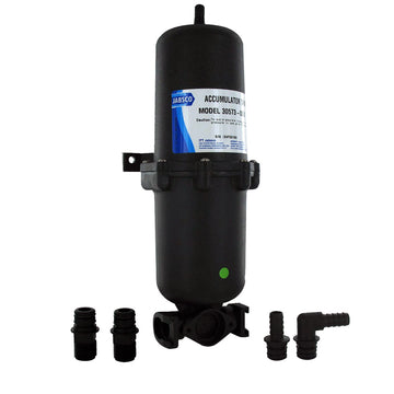 Jabsco 1L Accumulator Tank, 10 PSI Pre-Charged, 1/2" Fittings