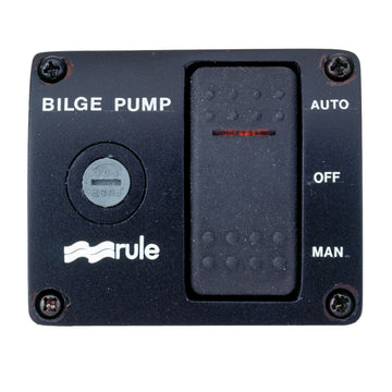 Rule Deluxe 3-Way Lighted Rocker Panel Switch, 12V, 20A