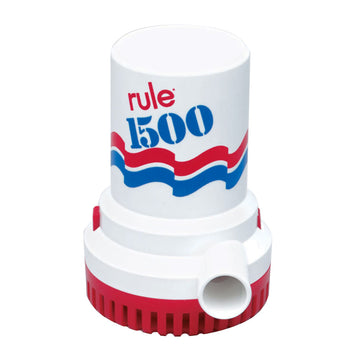 Rule 1500 GPH Non-Automatic Bilge Pump, 1-1/8" Outlet, 12V