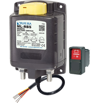 Blue Sea Systems ML-RBS Remote Battery Switch with Manual Control, 24V DC 500A