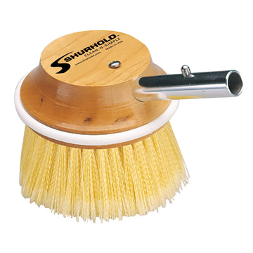 Shurhold 5" Round Soft Brush, Yellow Polystyrene – USA Made for Shur-Lok
