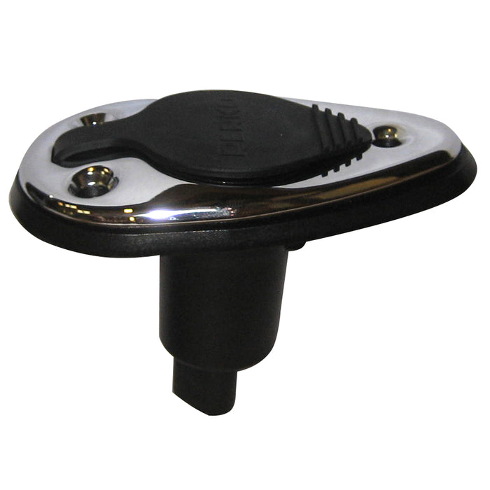 Perko Threaded Collar Pole Light Mounting Base, 2-Pin, Stainless Steel