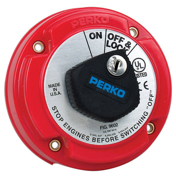 Perko Medium Duty Main Battery Disconnect Switch, 250A, Key Lock – USA Made