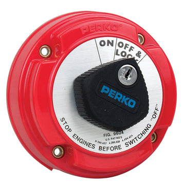 Perko Medium Duty Main Battery Disconnect Switch w/ AFD, Key Lock, 250A
