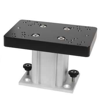 Cannon Aluminum Fixed Base Downrigger Pedestal, 4-Inch – Corrosion Resistant