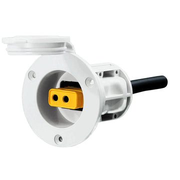 Cannon Flush Mount Power Port, White – for 2008+ Electric Downriggers