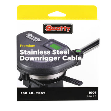 Scotty 150lb. Test Premium Stainless Steel Downrigger Cable, 400ft