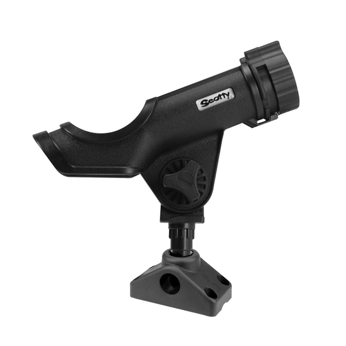 Scotty Powerlock Rod Holder with 241 Side/Deck Mount, Black (230-BK)